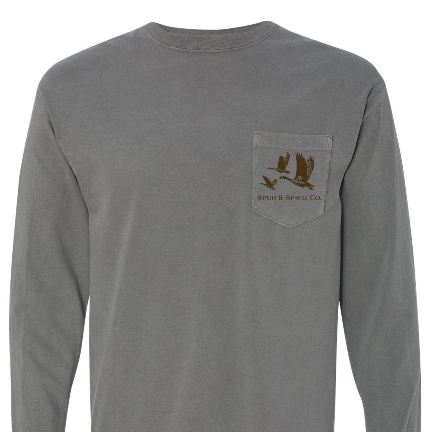 Spur & Sprig Co Long Sleeve Pocket Tee