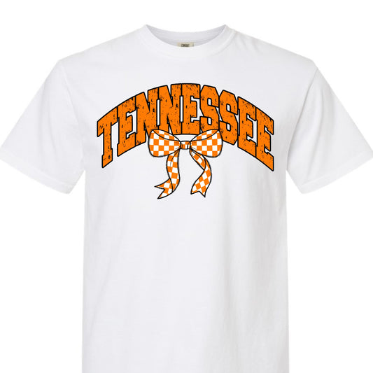 Tennessee Checkered Bow Tee