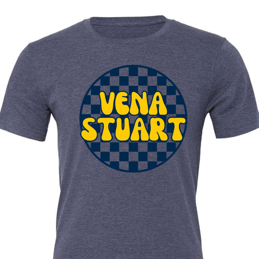Vena Stuart Retro Checkered Tee