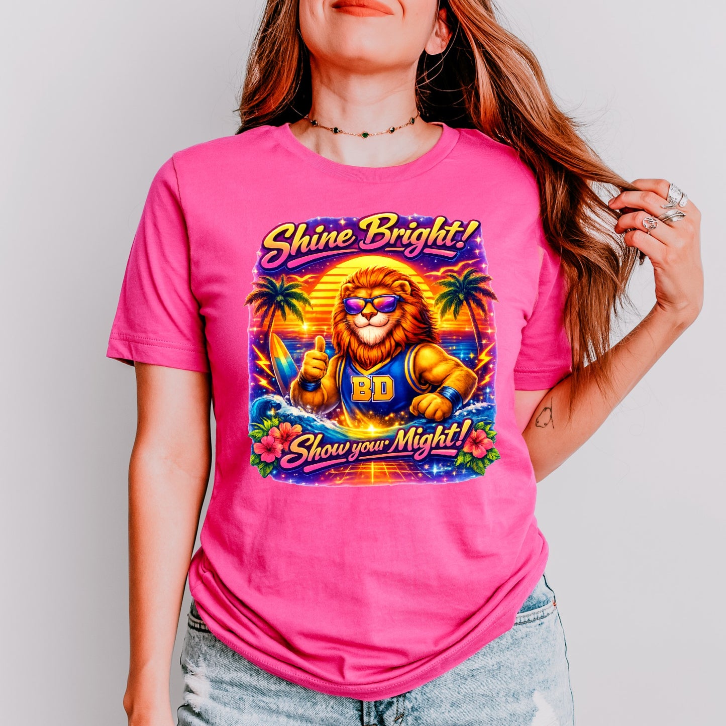 Shine Bright, Show Your Might Lion Tee