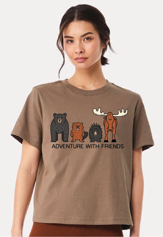 Adventure with Friends Boxy Crop Tee