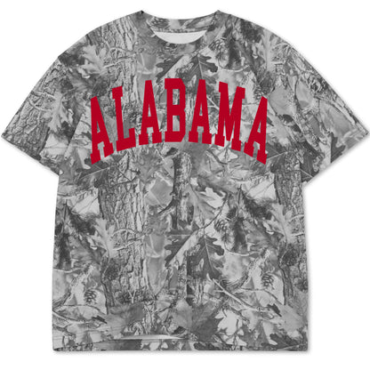 Alabama Vintage Gray Camo Tee