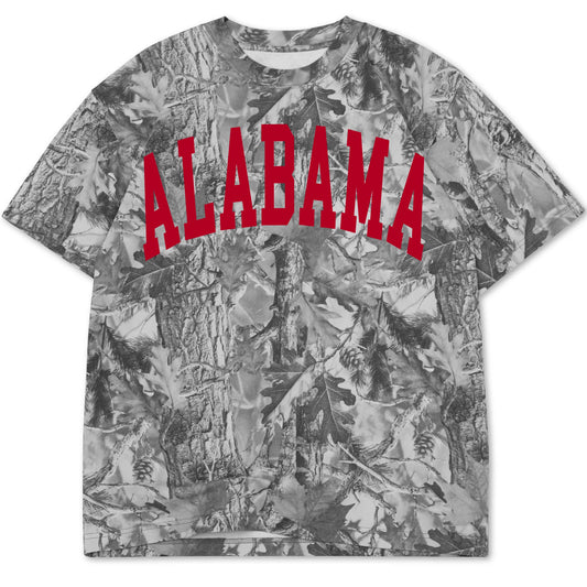 Alabama Vintage Gray Camo Tee