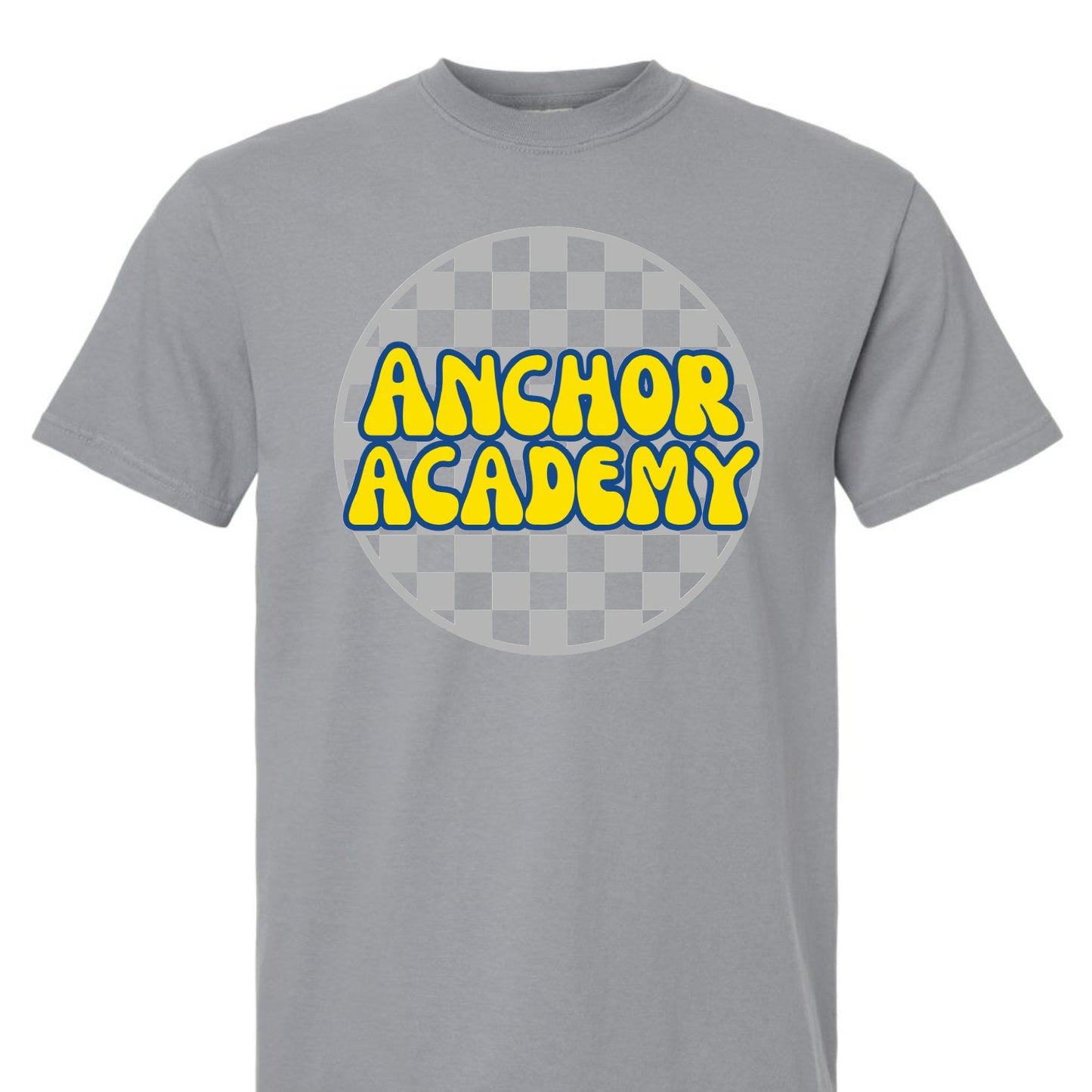 Anchor Academy Retro Checkered Tee