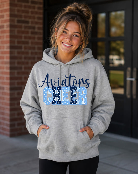Aviators Polka Dot Cheer Hoodie