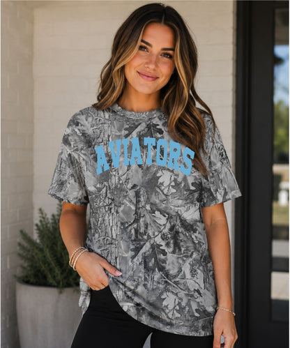 Aviators Vintage Gray Camo Tee