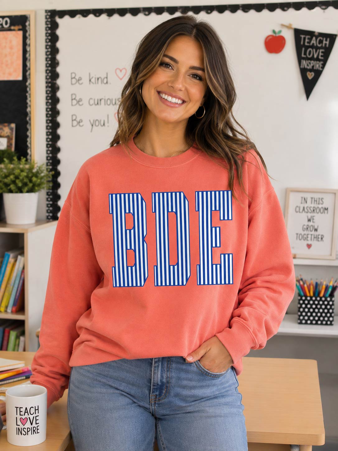 BDE Seersucker Crewneck Sweatshirt