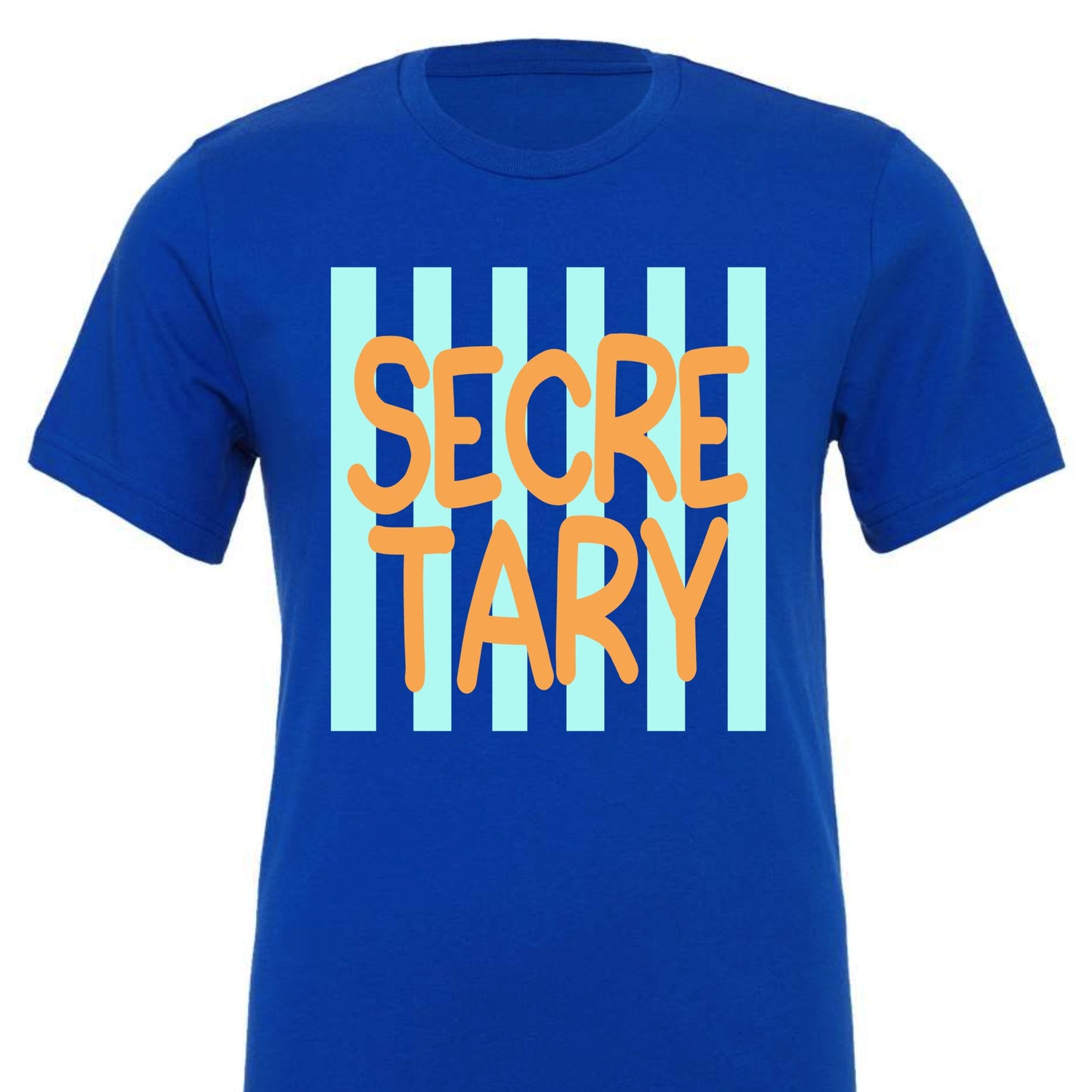 Secretary Stripe Bella Canvas Tee