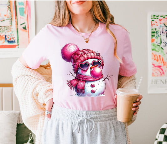 Retro Bubble Snowgirl Tee