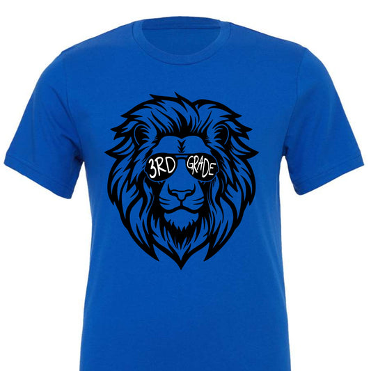 Lion Sunglasses 3rd Grade Tee