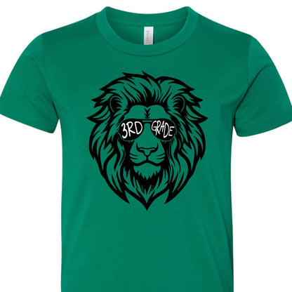 Lion Sunglasses 3rd Grade Tee