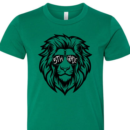 Lion Sunglasses 5th Grade Tee