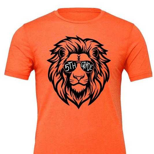 Lion Sunglasses 5th Grade Tee