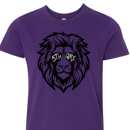 Lion Sunglasses 5th Grade Tee