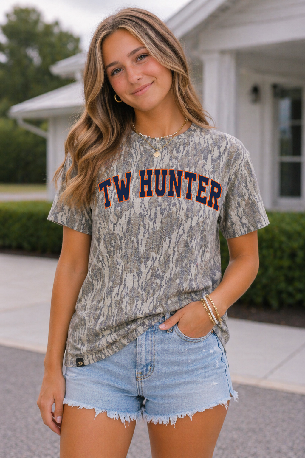 TW Hunter Camo Spirit Tee | Mossy Oak Bottomland Shirt