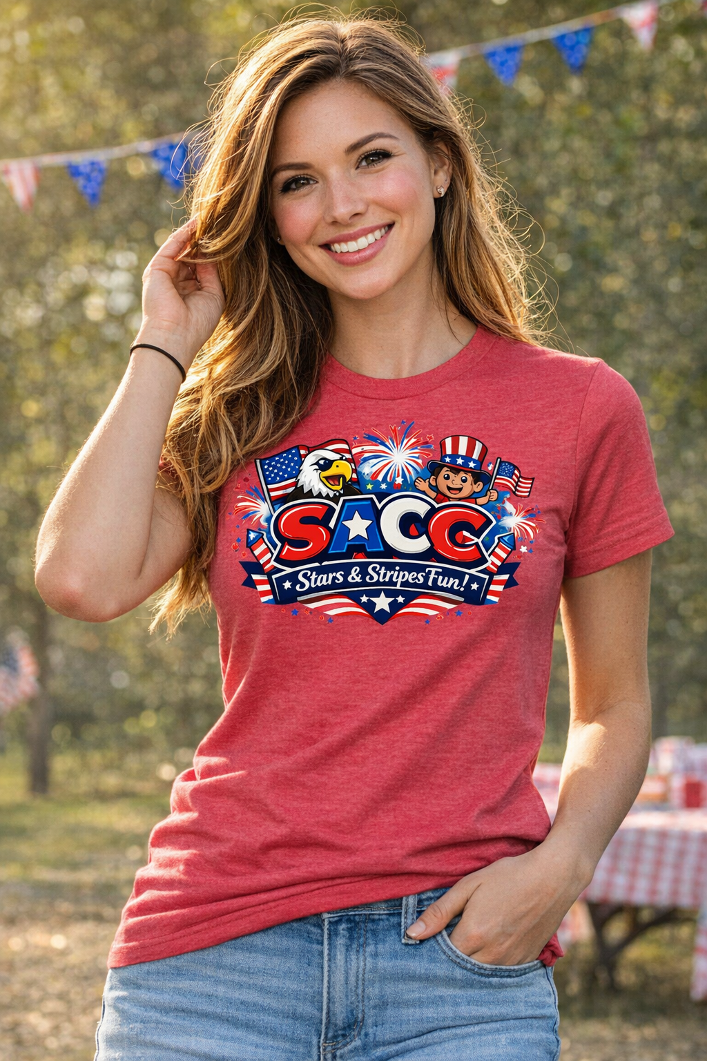 SACC Stars & Stripes Characters Tee