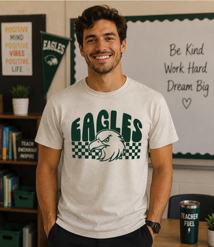 Checkered Eagles Spirit Tee -Northside