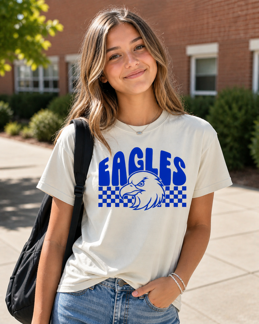 Checkered Eagles Spirit Tee