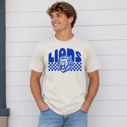Checkerboard Lions Spirit Tee