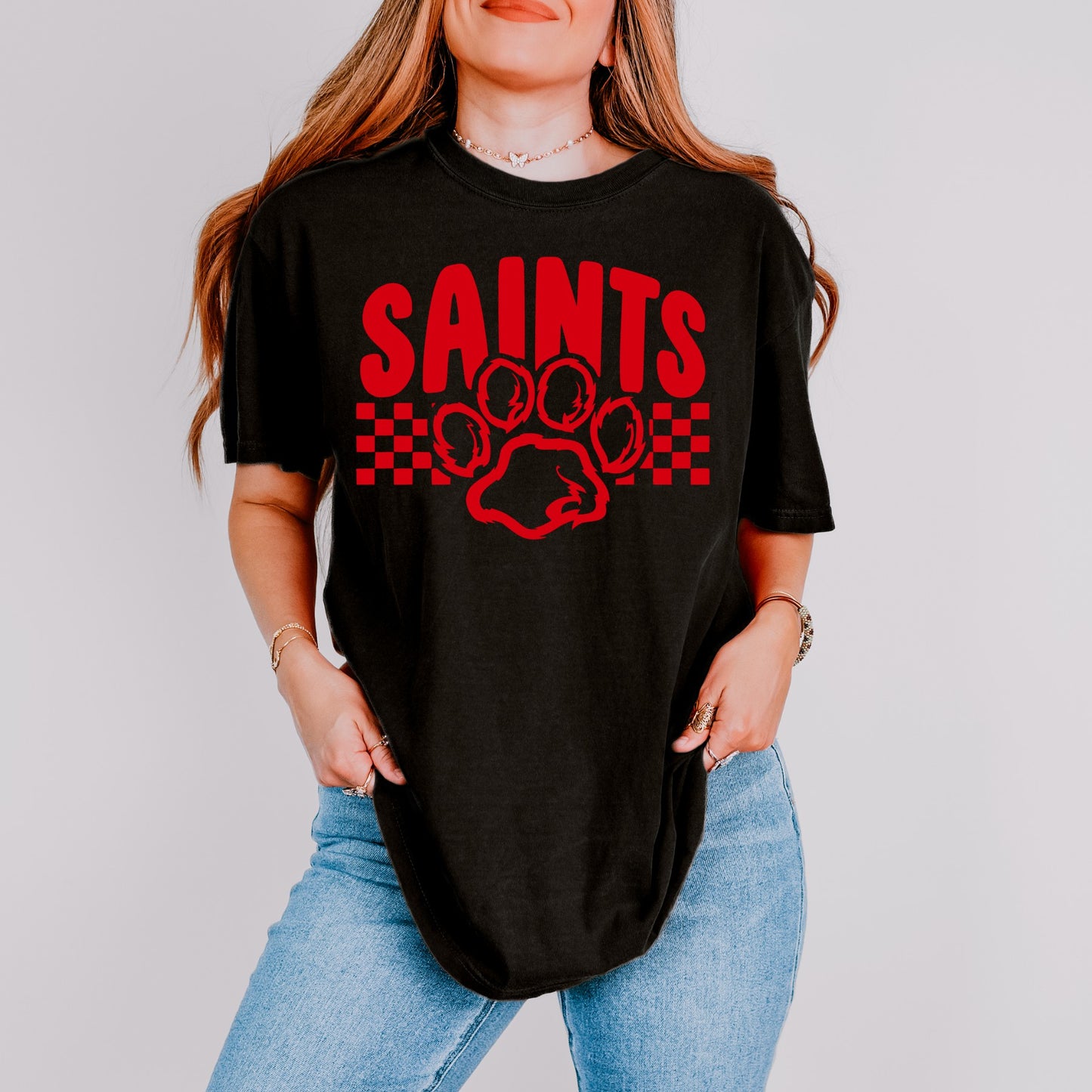 Checkered Saints Spirit Comfort Colors Tee