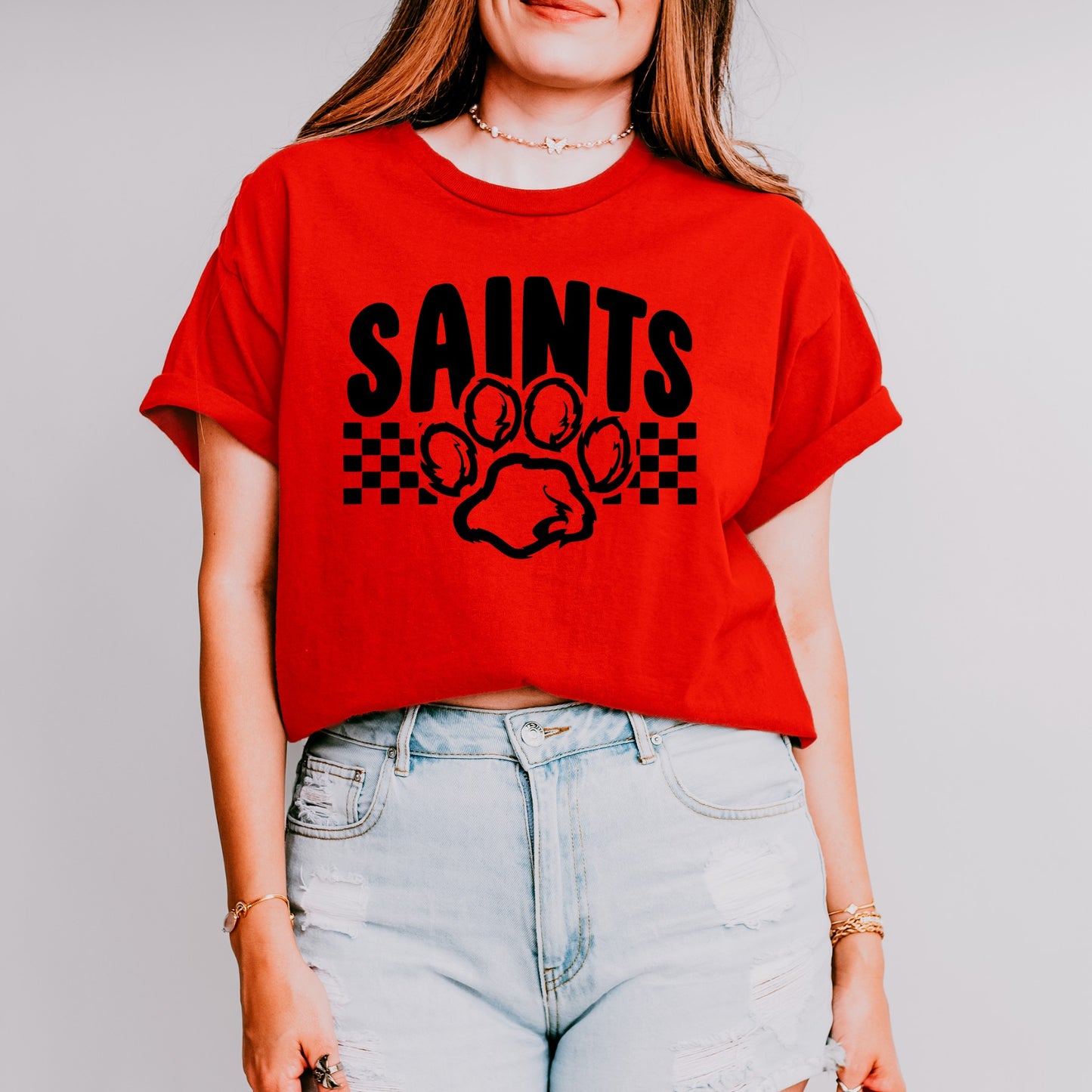 Checkered Saints Spirit Tee