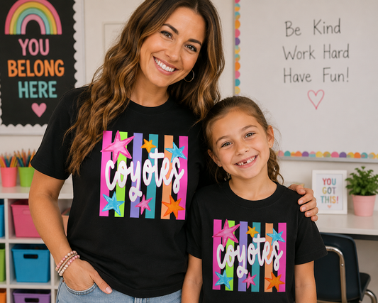 Color Pop Coyotes Tee