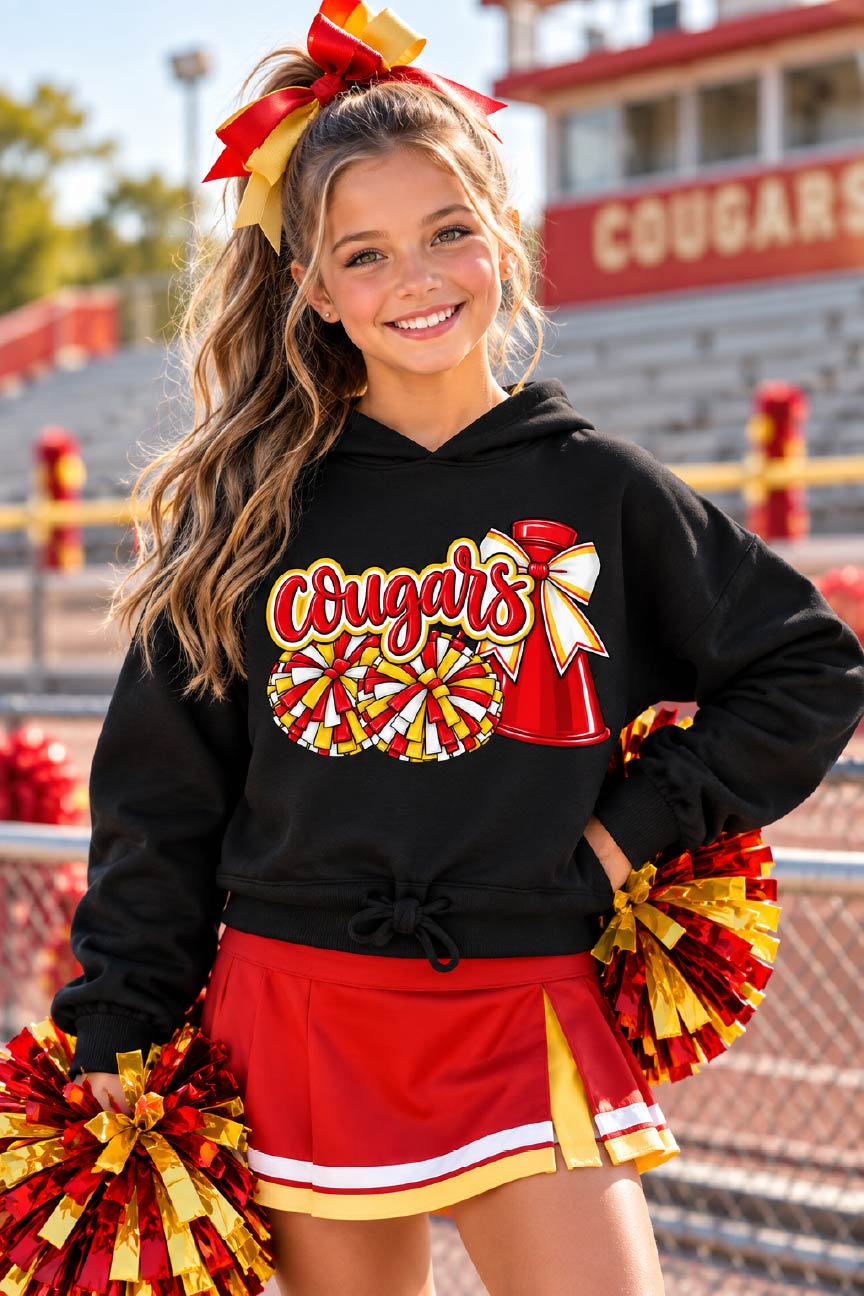 Cougars Cheerleader Hoodie