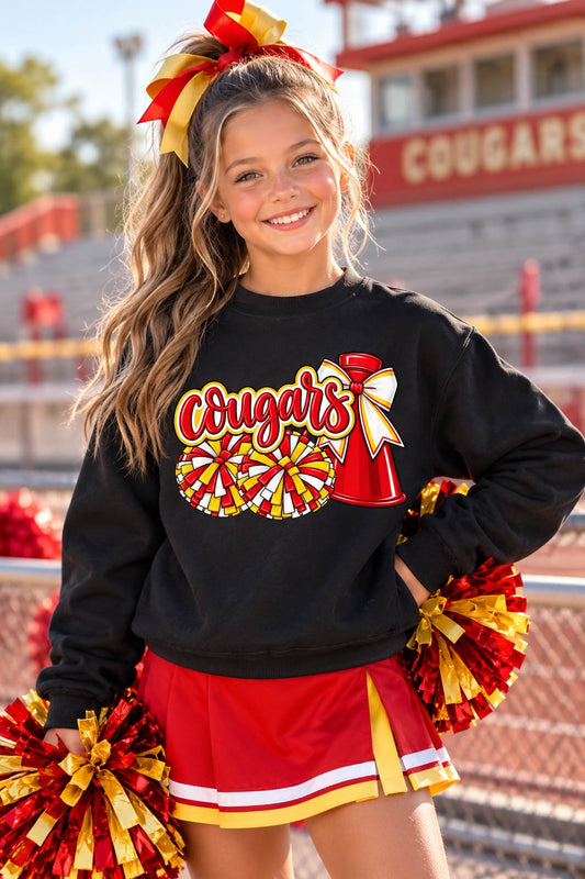 Cougars Cheerleader Sweatshirt