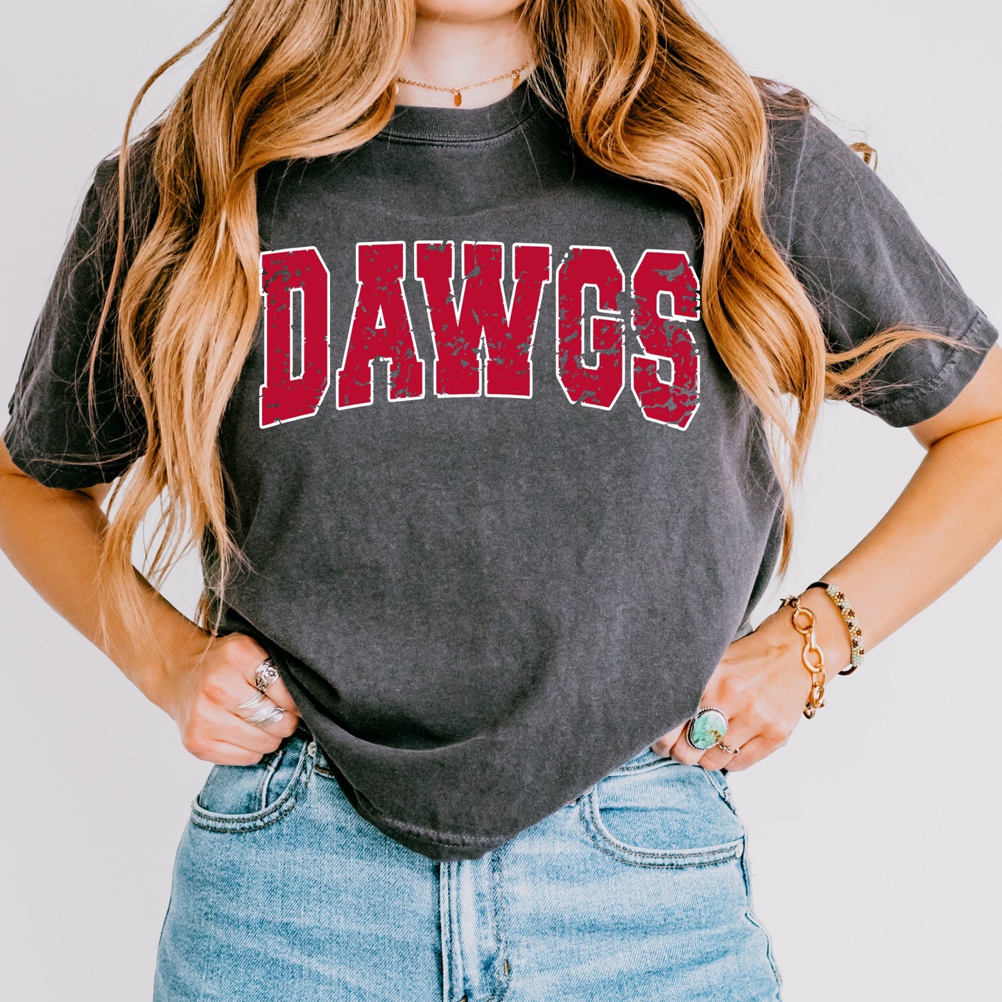 Dawgs Distressed Boxy Crop Tee
