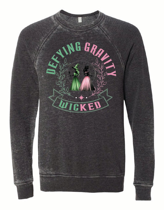 Defying Gravity Acid Washed Sweatshirt