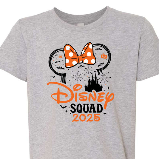 Halloween Minnie Mouse Disney Squad 2025 tee