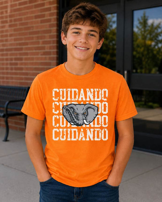 Distressed Cuidando House Mascot Tee