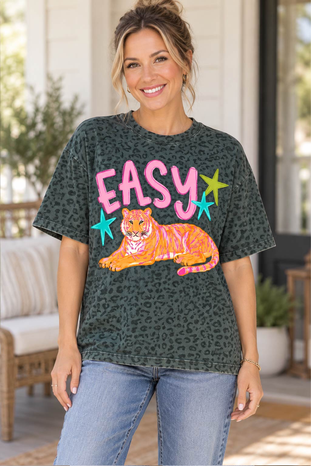 Easy Tiger Leopard Tee