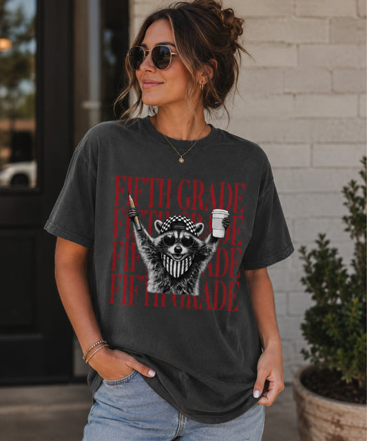 Fifth Grade Raccoon Tee