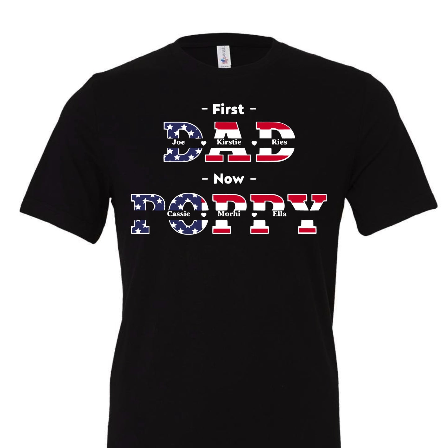 First Dad Then Poppy tee