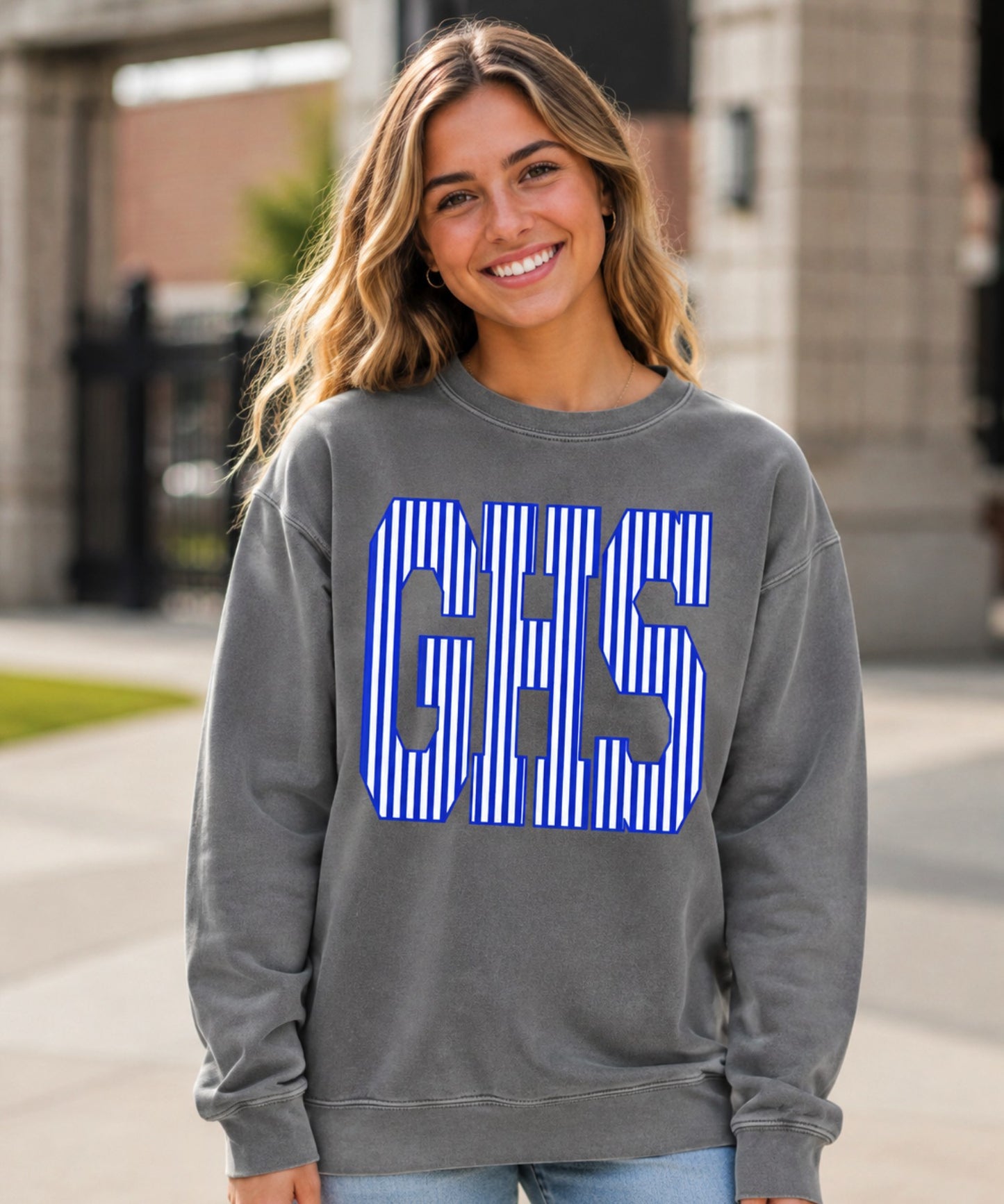 GHS Seersucker Crewneck Sweatshirt