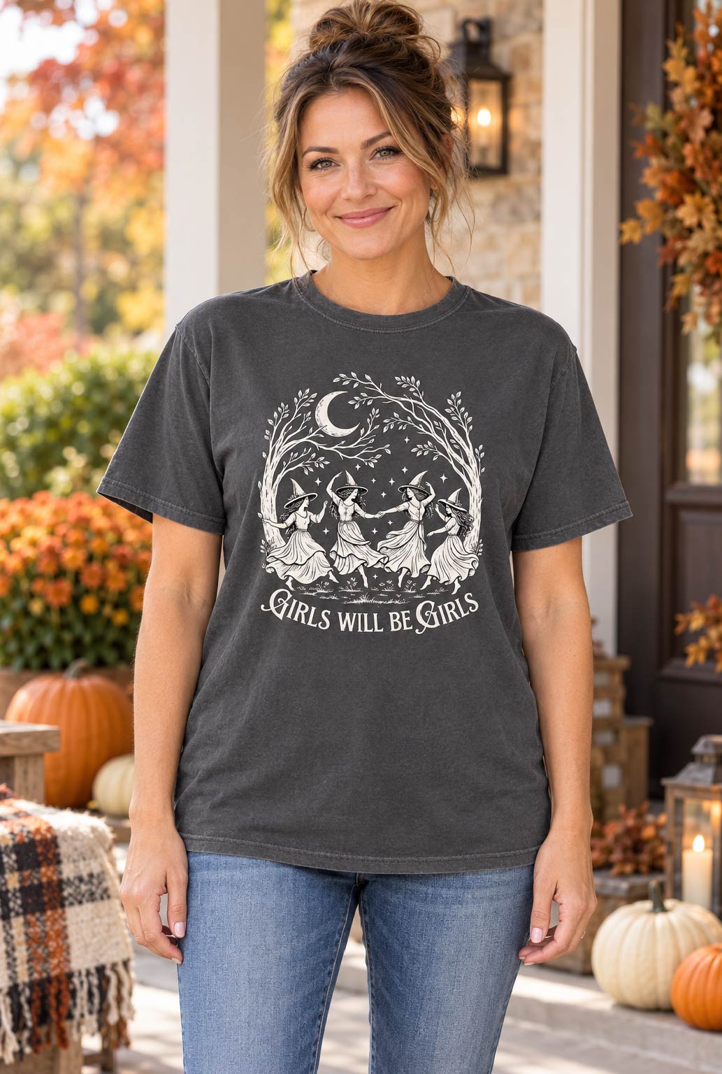 Girls Will Be Girls Dancing Witches Tee