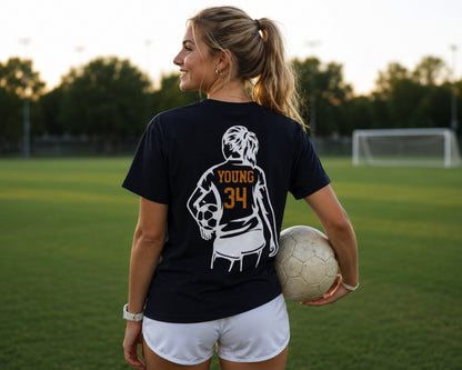 Golden Eagles Personalized Soccer Player Tee