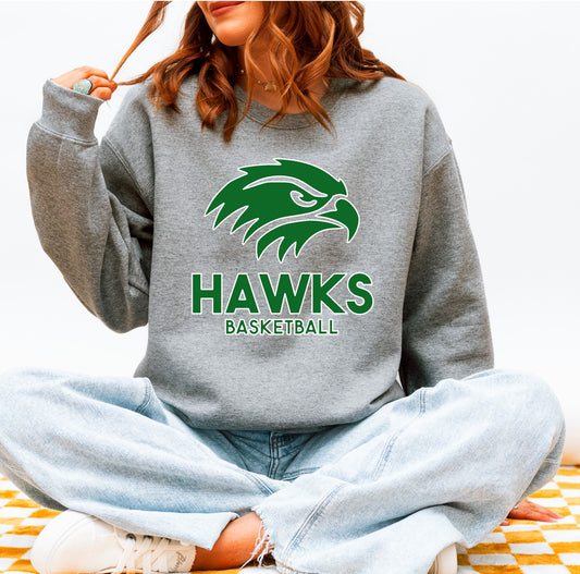 Hawks Basketball Spirit Crewneck