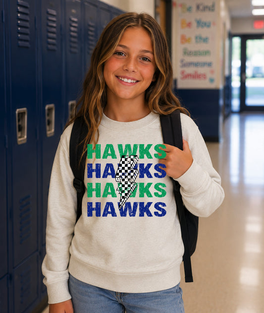 Hawks Lightning Bolt Sweatshirt