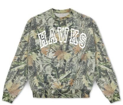 Hawks Varsity Camo Crewneck