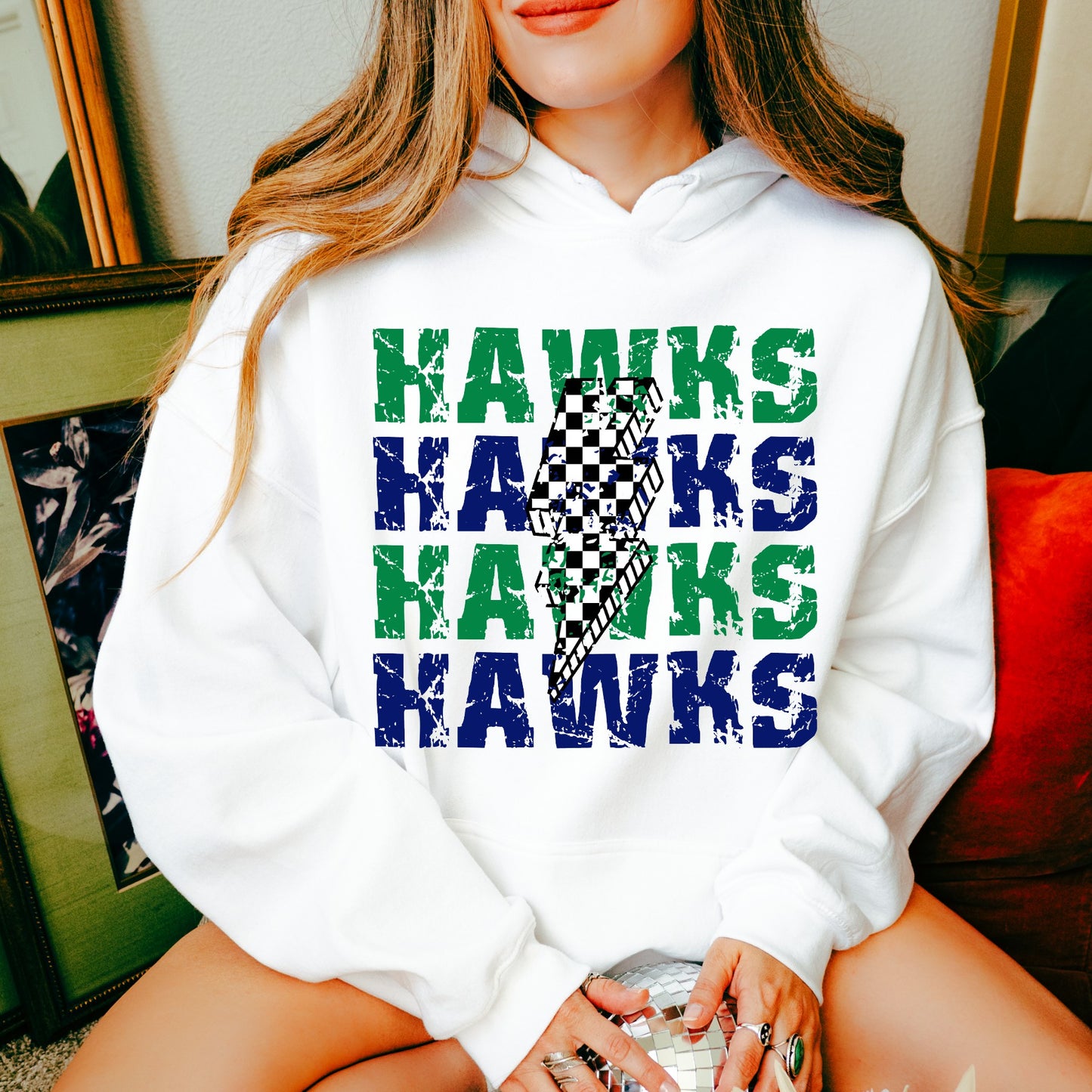 Hawks Lightning Bolt Hoodie