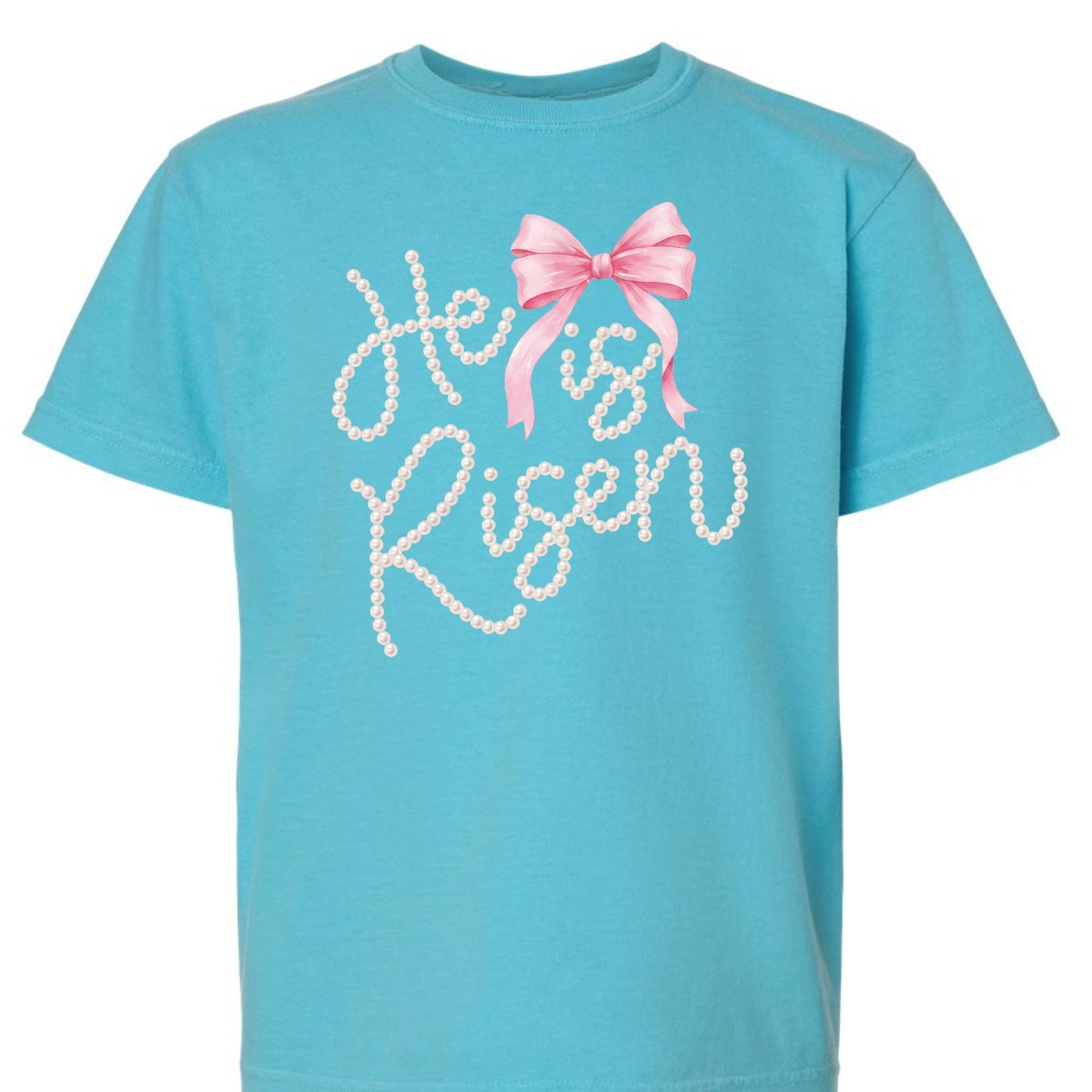 He is Risen pearl tee