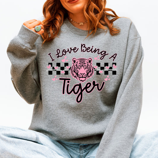 I Love Being a Tiger Crewneck