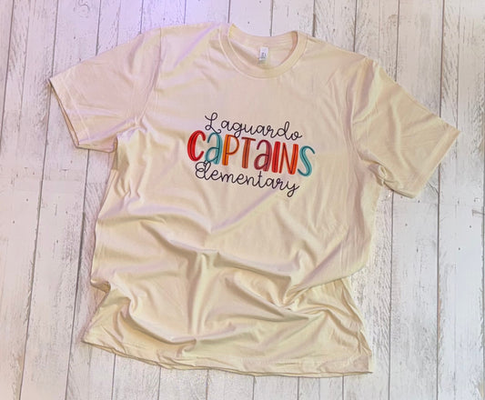 LaGuardo Elementary Captains Mutlicolor Tee