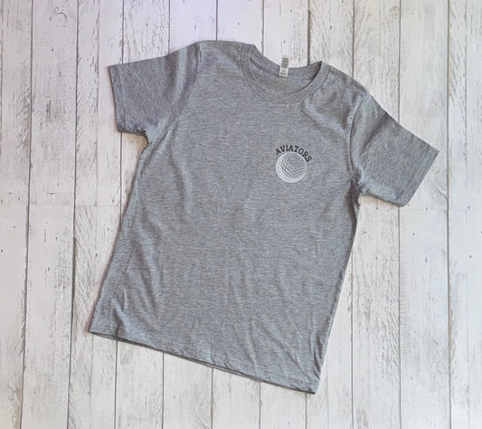 Aviators Golf Gray Tee