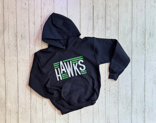 Hawks Staggered Lines Hoodie