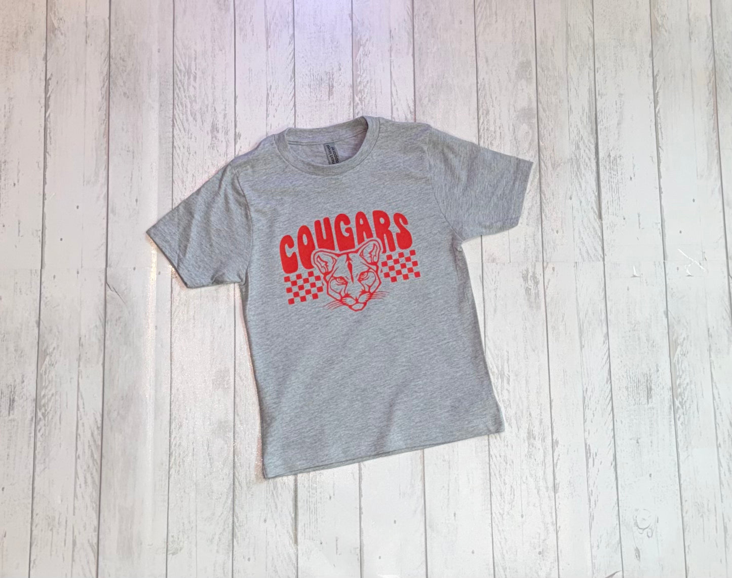 Checkered Cougars Spirit Tee