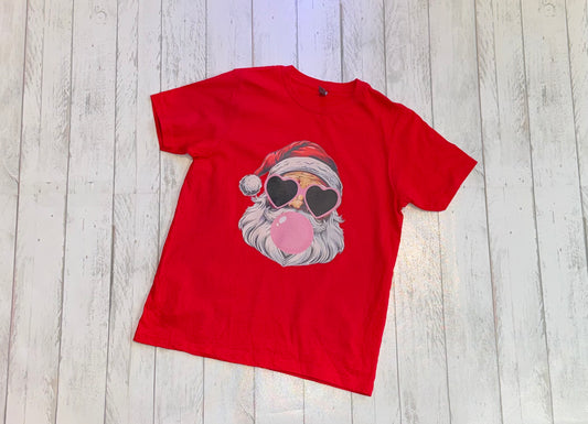 Bubble Gum Santa Tee
