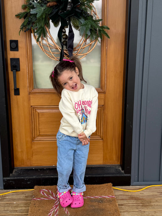 Oh Come Let Us Adore Him Toddler Sweatshirt